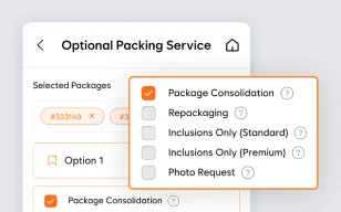 Step 4 – Pay for international shipping screen