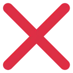 ❌