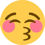 눈을 감고 키스하는 표정 😚